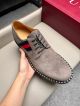 Gucci Man Grey Calfskin Business Leather Shoes 042892 (7)_th.jpg